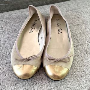 London Sole suede ballerina flats